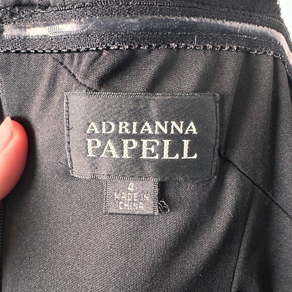 Adrianna Papell Dress Black Lace - Picture 8 of 11